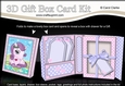 3D Cute Little Pony Gift Box Card Kit 3d Decoupage
