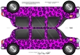 Large DL Leopardskin Stretch Limo Shaped Card