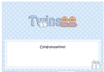 Large DL Ethnic New Baby Congratulations on Your Beautiful New ... TWINS insert