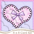 8 x 8 Funky Hearts Mini Kit with Scalloped Corners