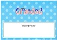 Large DL Happy Birthday GREAT GRANDAD insert USA Stars & Stripes