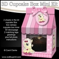 3D Mini Milk Carton Cupcake Treat Box Mini Kit - Cute Little Pony