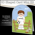 3D Shaped Card Kit - Little Footballer Plays for Swansea