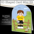 3D Shaped Card Kit - Little Footballer Plays for Watford