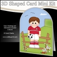 3D Shaped Card Kit - Little Footballer Plays for Middlesbrough