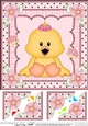 8 x 8 Cute Little Chick Scalloped Corner Topper  