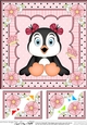 8 x 8 Cute Little Penguin Scalloped Corner Topper  