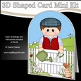 3D Shaped Card  Kit - In the Garden - Young Man