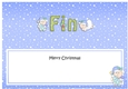 Large DL Merry Christmas FIN insert