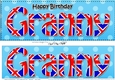 Large DL Happy Birthday GRANNY 3D decoupage UK Union Jack