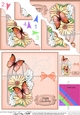 Birthday Butterflies and Flowers Birdcage Scalloped Corner Stacker