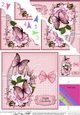 Birthday Butterflies and Flowers Birdcage Scalloped Corner Stacker