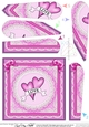 Love Hearts Fan Pyramage Topper