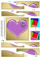 Romantic Heart with Diamond Wavy Spiral Side Stacker