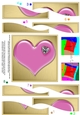Romantic Heart with Diamond Wavy Spiral Side Stacker