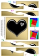 Romantic Heart with Diamond Wavy Spiral Side Stacker