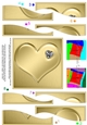 Romantic Heart with Diamond Wavy Spiral Side Stacker