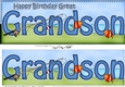 Large DL Happy Birthday GREAT GRANDSON 3D decoupage with Fishing
