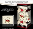 3D Large Cracker Gift Box -  Ruby Wedding Anniversary