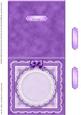 Square Pearls, Lace and Ribbon Plain Card Base Landscape For