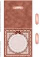 Square Pearls, Lace and Ribbon Plain Card Base Landscape For