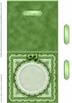 Square Pearls, Lace and Ribbon Plain Card Base Landscape For