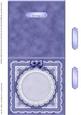 Square Pearls, Lace and Ribbon Plain Card Base Landscape For