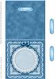 Square Pearls, Lace and Ribbon Plain Card Base Landscape For