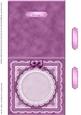 Square Pearls, Lace and Ribbon Plain Card Base Landscape For