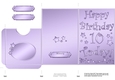 Elegant Metallic 10th Birthday Lottery Wallet Card
