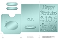 Elegant Metallic 10th Birthday Lottery Wallet Card