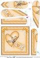 Love Heart Fan Pyramage Topper