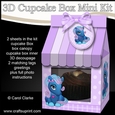 3D Mini Milk Carton Cupcake Treat Box Mini Kit - Cute Little Pony