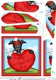 Hamish Scottie Dog Grandparents Day Heart Fan Pyramage Topper