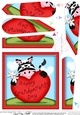 Debra Zebra Grandparents Day Heart Fan Pyramage Topper