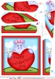 Hilda Hippo Grandparents Day Heart Fan Pyramage Topper