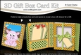 3D Cute Little Dino Gift Box Card Kit 3d Decoupage
