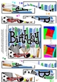 Birthday Sports and Games Wavy Spiral Side Stacker