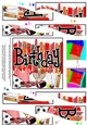 Birthday Sports and Games Wavy Spiral Side Stacker