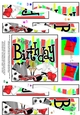 Birthday Sports and Games Wavy Spiral Side Stacker