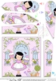 Rose Cottage Girlz Fan Pyramage Topper