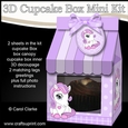 3D Mini Milk Carton Cupcake Treat Box Mini Kit - Cute Little Pony