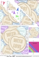 With Love Sweet Heart Scallop Corner side stacker Topper