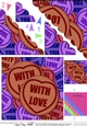 With Love Sweet Heart Scallop Corner side stacker Topper