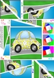 Floral Funky Car Twisted Spiral Side Stacker
