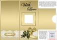 Add a Photo Card Roses & Lace with easy fold frame
