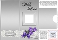 Add a Photo Card Roses & Lace with easy fold frame