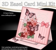 3D Easel Card Mini Kit - Pretty Floral Birdcage with Butterflies