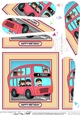 BIRTHDAY AGE BUS - 4 TODAY Fan Pyramage Topper
