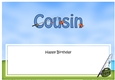 Large DL Happy Birthday COUSIN insert with Fishing
